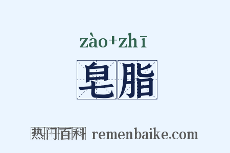 皂脂是什么意思的图片